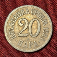 SERBIA- 20 PARA 1884. - Serbie