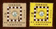 SALVADOR Echecs, Echec, Chess, Ajedrez Yvert N° PA 385/86 ** MNH - Ajedrez