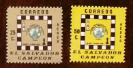 SALVADOR Echecs, Echec, Chess, Ajedrez Yvert N° PA 385/86 ** MNH - Chess