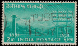 Inde 1953. ~ YT 46 - Centenaire Du Télégraphe - Used Stamps