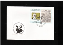 DDR - 23 3 1982 FDC FOGLIETTO ROBERT KOCH NEL 100° ANNIVERSARIO DELLA SCOPERTA DEL BATTERIO TUBERCOLOSI - 1981-1990