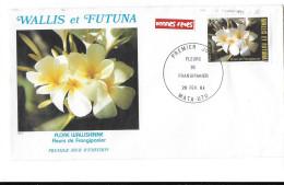 WALLIS ET FUTUNA FDC De 1984  Flore Wallisienne - Brieven En Documenten