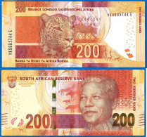 Afrique Du Sud 200 Rand 2016 Nelson Mandela Animal South Africa Que Prix + Port Billets Rands Paypal Bitcoin Crypto OK - Zuid-Afrika