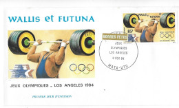 WALLIS ET FUTUNA FDC De 1984 JO LOS ANGELES 3FEV 1984 - Lettres & Documents