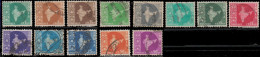 Inde 1957. ~ YT 71/83 - Carte De L'Inde (13 V.) - Used Stamps