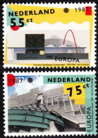 NETHERLANDS / NEDERLAND 1987 EUROPA: Architecture: Theatre School. Complete Set, MNH - 1987