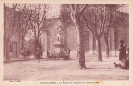 13 / MARSEILLE / SAINT ANNE / PLACE DE L EGLISE ET LE MONUMENT - Quatieri Sud, Mazarques, Bonneveine, Pointe Rouge, Calanques