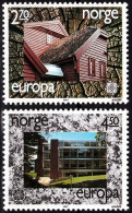 NORWAY 1987 EUROPA: Architecture. Wood And Glass. Complete Set, MNH - 1987