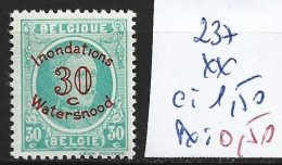 BELGIQUE 237 ** Côte 1.50 € - 1922-1927 Houyoux