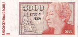 BILLETE DE CHILE DE 5000 PESOS DEL AÑO 2008 (BANKNOTE) - Chile