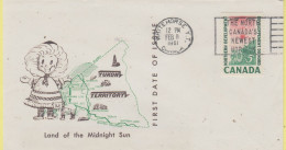 Canada 1961 Northern Develoment / Yukon Territory 1v FDC (CN176B) - 1961-1970