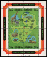 Sambia 1972 - Mi-Nr. Block 2 ** - MNH - Wildtiere / Wild Animals - Zambie (1965-...)