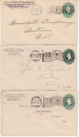 USA - Lot Of Seven 2 C. Washington Stationeries, All Used New York 1894/1896 - Autres & Non Classés
