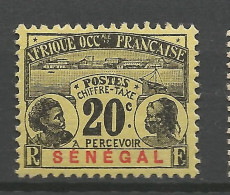 SENEGAL TAXE N° 7 NEUF*  CHARNIERE   / Hinge / MH - Timbres-taxe