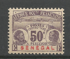 SENEGAL TAXE N° 9 NEUF*  CHARNIERE   / Hinge / MH - Timbres-taxe