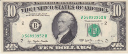 BILLETE DE ESTADOS UNIDOS DE 10 DOLLARS DEL AÑO 1977 LETRA B - NEW YORK SIN CIRCULAR (UNC) (BANK NOTE) - Federal Reserve Notes (1928-...)