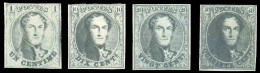 LEOPOLD Ier Réimpressions De 1929 Sur Papier Mince Blanc Des Médaillons 1 à 40 Centimes (E). -  Superbe - 12848 - Prove E Ristampe