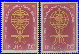 Inde 1962. ~ YT 141* (par 2) - Éradication Paludisme - Unused Stamps