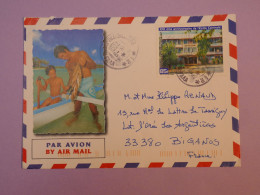 W19  POLYNESIE  BELLE  LETTRE   2001  A BIGANOS  FRANCE +85F +LA PECHE +AFF. INTERESSANT++ + - Covers & Documents