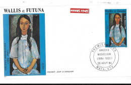 WALLIS ET FUTUNA FDC De 1984.   Amedeo Modigliani - Covers & Documents