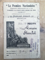 La Première Néerlandaise Bruxelles Enveloppe 1919 Stavelot - Bank & Versicherung