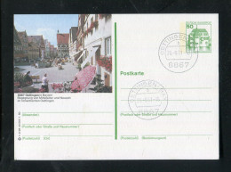 "BUNDESREPUBLIK DEUTSCHLAND" Bildpostkarte Bild Und Stempel "OETTINGEN", Int. Kombination ! (3104) - Cartoline Illustrate - Usati