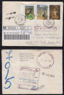 Brazil Brasil 2003 Registered Cover SAO PAULO To PORTO ALEGRE Returned To Sender - Covers & Documents