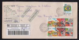 Brazil Brasil 2003 Registered Cover CURITIBA To BELO HORIZONTE Returned To Sender - Brieven En Documenten