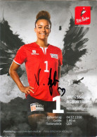 Autogramm AK Volleyball Vanessa Agbortabi Rote Raben Vilsbiburg 17-18 Ladies In Black Aachen SC Potsdam Olympia Berlin - Voleibol