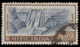 Inde 1967. ~ YT 232 (par 2) - Barrage De Bakhra (Punjab) - Usados