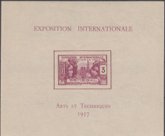 TIMBRE SENEGAL BLOC FEUILLET 1937 N° 1 NEUF ** GOMME SANS CHARNIERE - Neufs