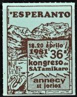 Esperanto, 1981 - 36º Kongreso De Satamikaro, Annecy St. Jorioz, France -|- MNG - Esperánto