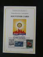 Encart Folder Souvenir Card Rotary International Convention Chicago USA 2005 (n°7) - Covers & Documents