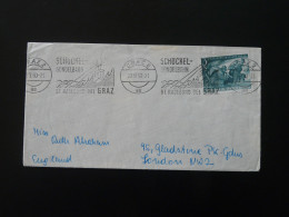 Telephérique Schockel-Gondelbahn Flamme Sur Lettre Postmark On Cover Graz Autriche Austria 1960 - Máquinas Franqueo (EMA)