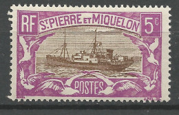 SAINT PIERRE ET MIQUELON  N° 139  NEUF** LUXE SANS CHARNIERE  / Hingeless  / MNH - Unused Stamps