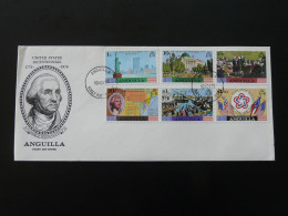 FDC American US Bicentennial Georges Washington Anguilla 1976 - Indépendance USA