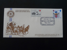 Lettre Cover Rotary Charity Mail Coach Run Kettering Great Britain 1984 - Storia Postale