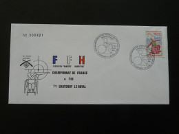 Lettre Cover Championnat De France Tir Handisport Chatenoy Le Royal 71 Saone Et Loire 1986 (ex 2) - Handisport