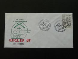 Lettre Cover Championnat Tir Sportif Chatenoy Le Royal 71 Saone Et Loire 1987 (ex 2) - Tiro (armi)