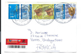 Enveloppe 6 TIMBRES ARGENTINA - Cartas & Documentos