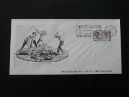 Lettre Bicentaire De La Révolution Française Flamme Concordante Nantes 44 Loire Atlantique 1989 - French Revolution