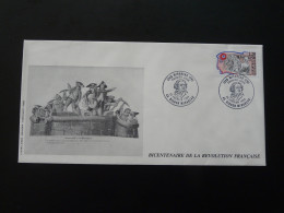 FDC Bicentaire De La Révolution Française Bignon Mirabeau 45 Loiret 1989 (ex 2) - French Revolution