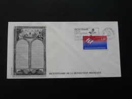 Lettre Bicentaire De La Révolution Française Flamme Concordante Lille Vauban 59 Nord 1989  - French Revolution