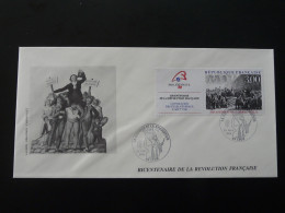 FDC Bicentaire De La Révolution Française Rouget De Lisle Lyon 69 Rhone 1989  - French Revolution