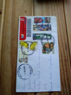 Brasil Registered 1999 To Argentina.teresina .piaui.wrong Pmk.terseina.several Conmems 98/99.clean Cover.e7reg Post . - Brieven En Documenten