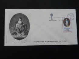 Lettre Bicentaire De La Révolution Française Flamme Concordante 92 Malakoff 1989  - French Revolution