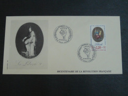 FDC Bicentaire De La Révolution Française Liberté St-Pierre & Miquelon 1989 - FDC