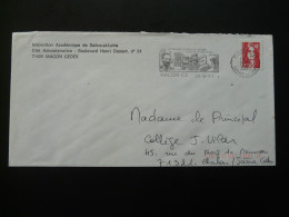 Ordinateur Computer Louis Pasteur Flamme Sur Lettre Postmark On Cover 71 Macon 1991 - Computers