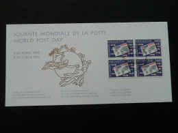 Carte Commemorative Card Journée Mondiale De La Poste World Post Day Suisse 1995 - UPU (Unione Postale Universale)