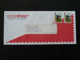 Lettre Cover EMA Slogan Meter Regio Post Regiopost Cheval Horse Pays Bas Netherlands 2000 (ex 1) - Storia Postale